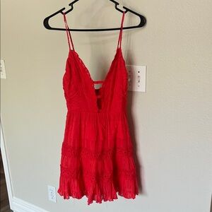 Selfie Leslie Vibrant Red Mini Dress